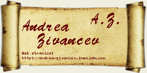 Andrea Živančev vizit kartica